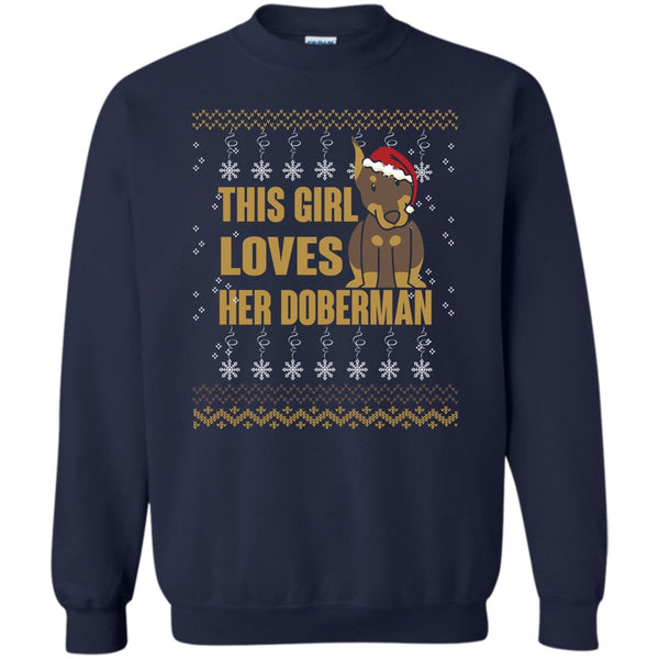 Merry Christmas T Shirt, Coolest Doberman Lover Sweatshirt