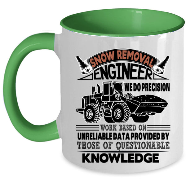 Cool Engineer Coffee Mug, Snow Removal Engineer Accent Mug