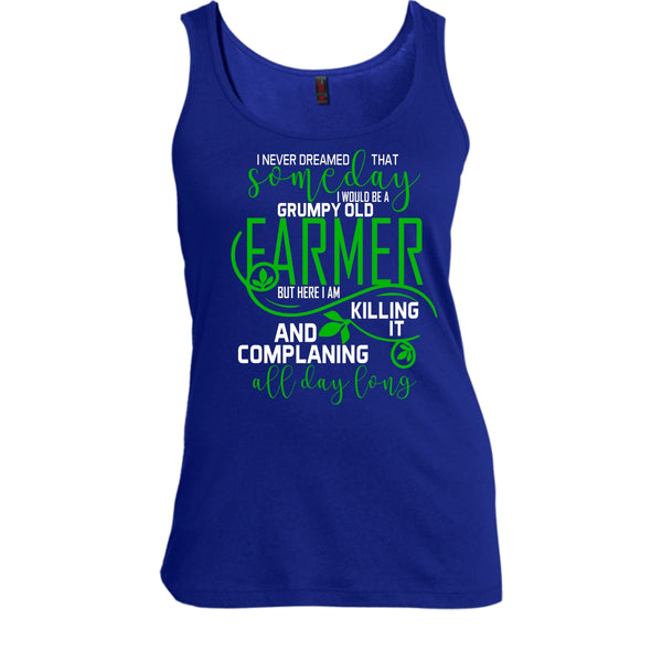 I'd Be A Grumpy Old Farmer T Shirt, Complaining All Day Long T Shirt, Cool T Shirt