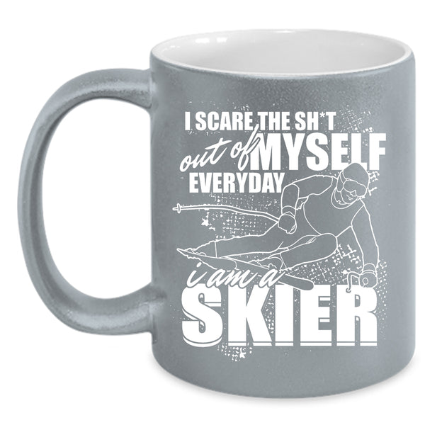 I Am A Skier Coffee Mug, Funny Gift For Skier Coffee Cup
