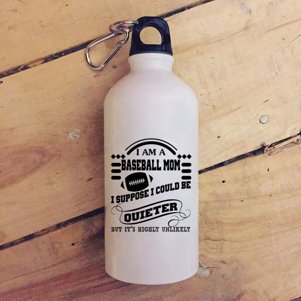I Am A Baseball Mom 20 oz Stainless Steel Bottle,Best Gift For Mom Outdoor Sports Water Bottle