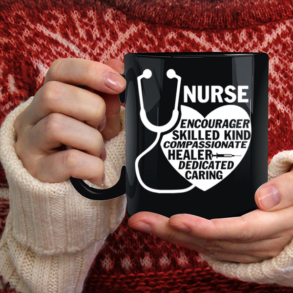 Nurse Encourager Skilled Coffee Mug, Cute Nurses Coffee Cup