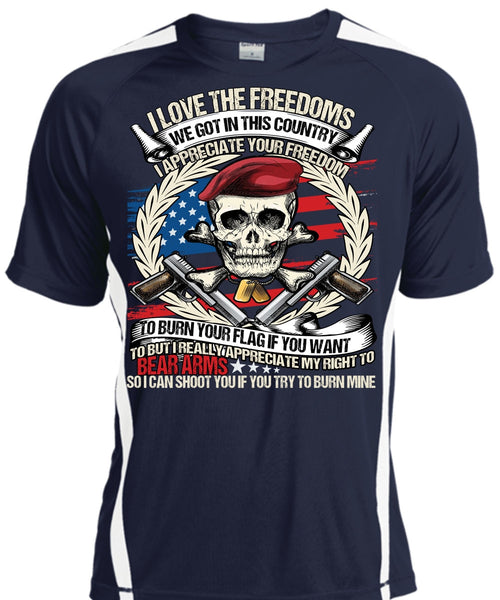 I Love The Freedoms T Shirt, Being A Veteran T Shirt, Cool Shirt