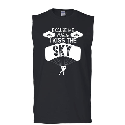 A black t-shirt with the shopify logo