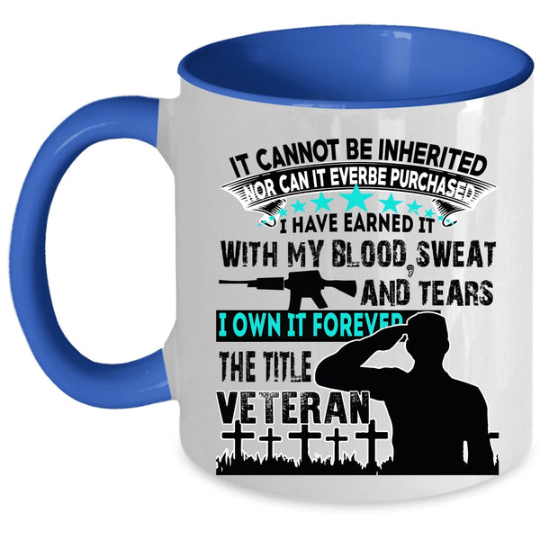 Awesome Gift For Veteran Coffee Mug, Veteran Accent Mug
