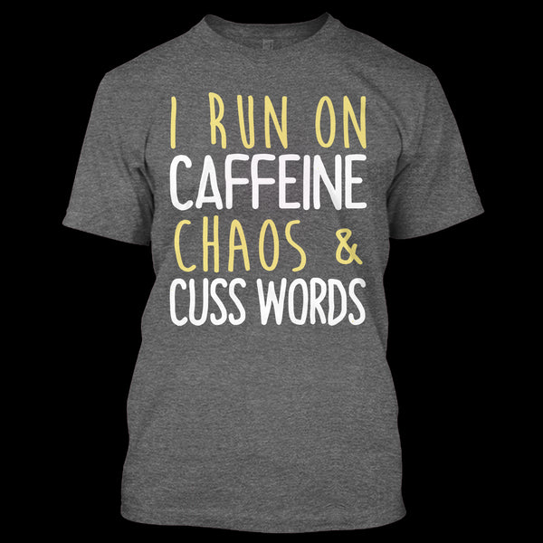 A black t-shirt with the shopify logo