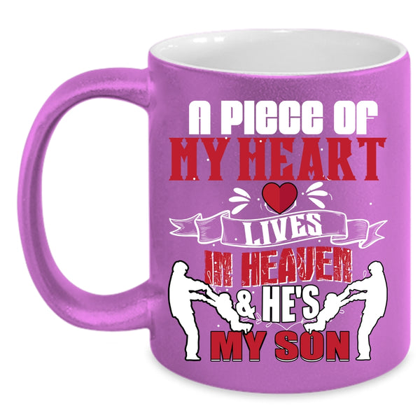 A Piece Of My Heart Lives In Heaven Coffee Mug, He's My Son Coffee Cup