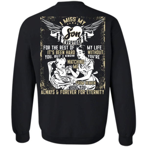 A black t-shirt with the shopify logo