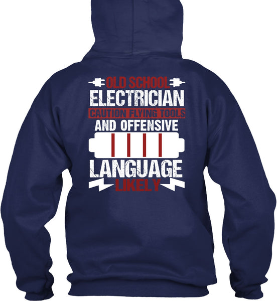 Old School Electrician T Shirt, Being An Electrician T Shirt