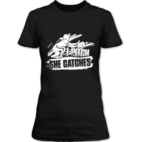 I Pitch She Catches T Shirt, I'm A Baseball Player T Shirt