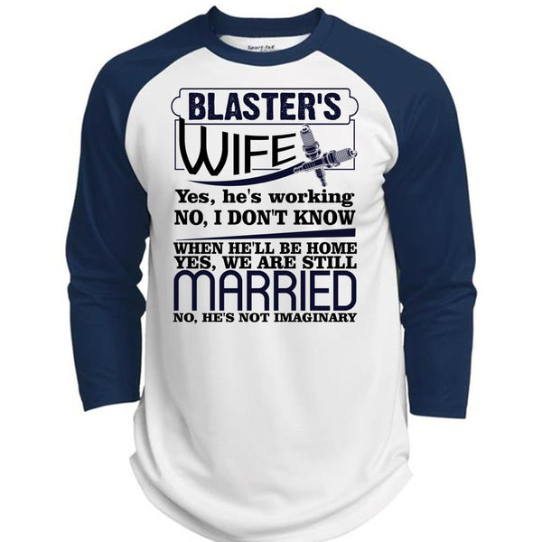 Blaster's Wife T Shirt, I Love Wife T Shirt, Awesome T-Shirts  (Polyester Game Baseball Jersey)