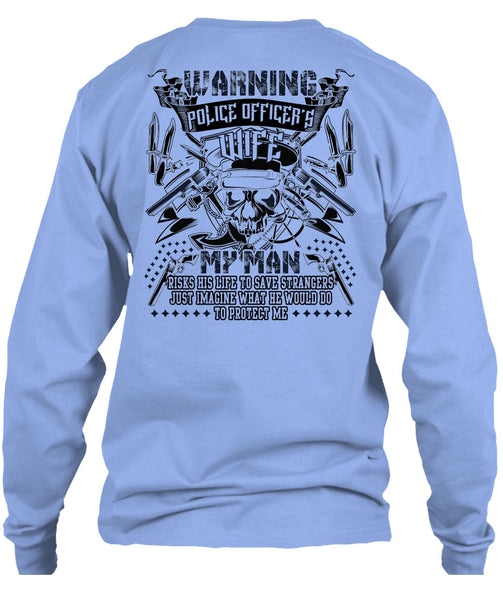 Police Officer's Wife T Shirt, I Love Husband T Shirt