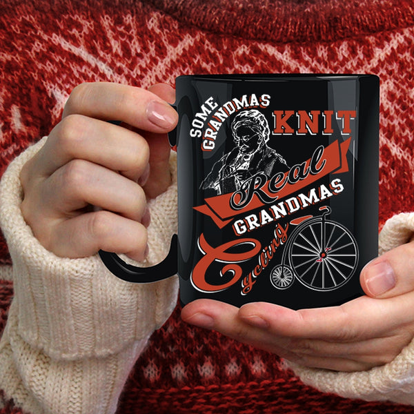 Real Grandmas Cycling Coffee Mug, Cool Grandmas Coffee Cup