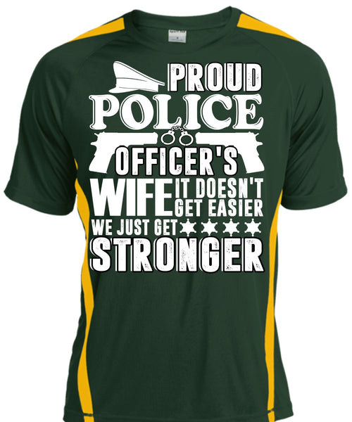 Proud Police Officer's Wife T Shirt, Being A Police T Shirt, Cool Shirt