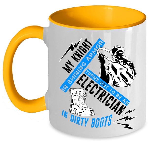 Cute Electrician Coffee Mug, To Be An Electrician Accent Mug