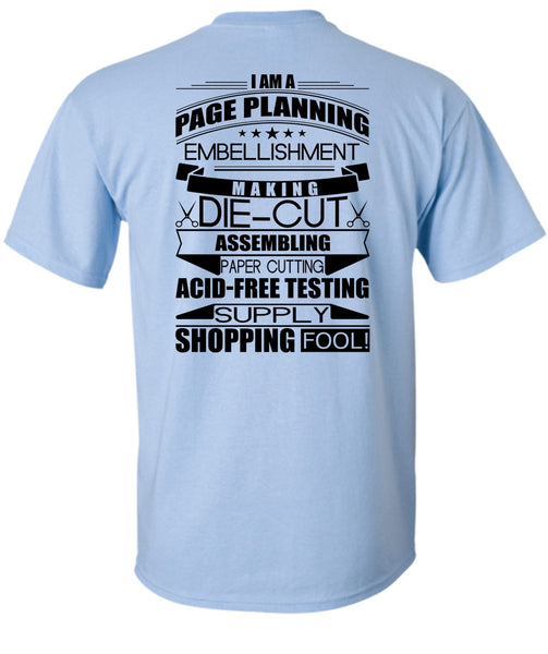 I Am A Page Panning T Shirt, I Love Planner T Shirt