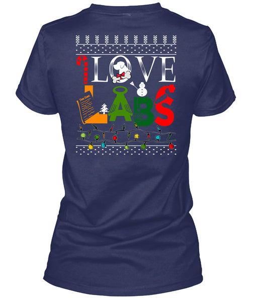 I Love Labs T Shirt, This Girl Loves Christmas T Shirt