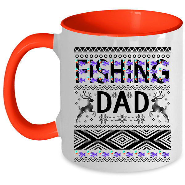Christmas Gift For Fisher Coffee Mug, Fishing Dad Accent Mug