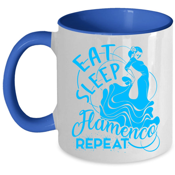 Spanish Music Coffee Mug, Eat Sleep Flamenco Repeat Accent Mug