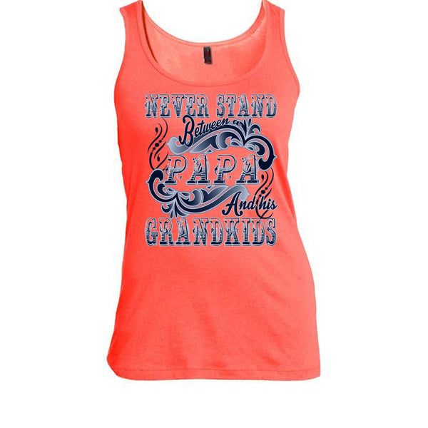 Never Stand Between T Shirt, Coolest Papa Tank Top