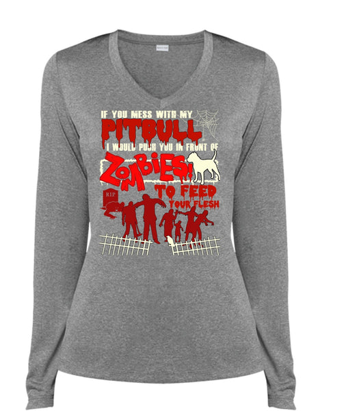 You Mess With My Pit Bull T Shirt, I Love Pit Bull T Shirt