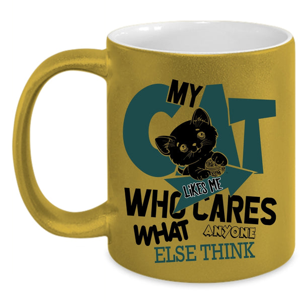 Lovely Cats Coffee Mug, My Cat Like Me Accent Mug
