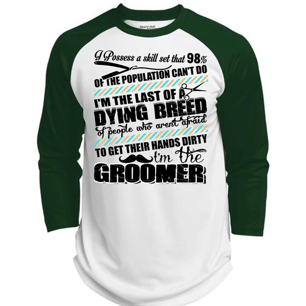I'm The Groomer T Shirt, I Love Dog T Shirt, Awesome T-Shirts  (Polyester Game Baseball Jersey)