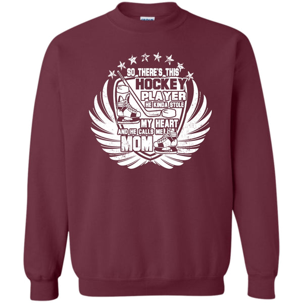 He Calls Me Mom T Shirt, Coolest Hockey Mom Sweatshirt