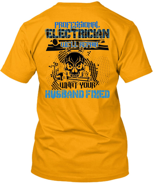 Professional Electrician T Shirt, I Love Electrician T Shirt