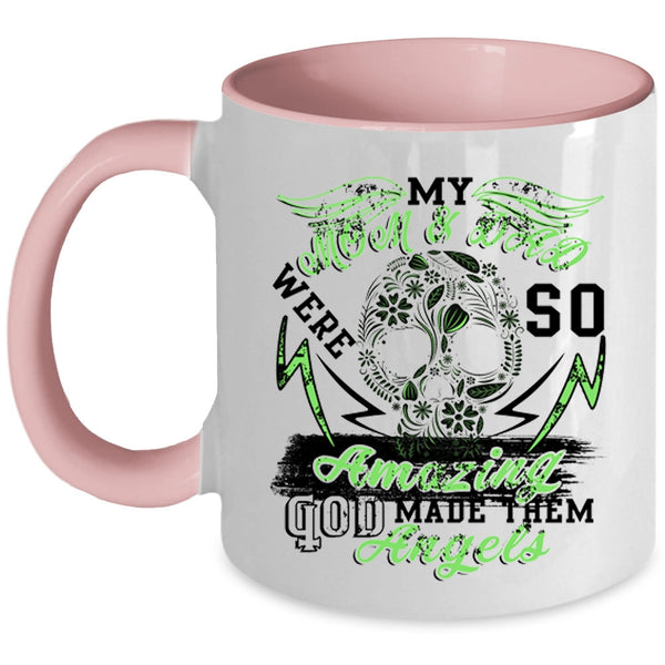 God Made Them Angels Coffee Mug, My Mom And Dad Were So Amazing Accent Mug