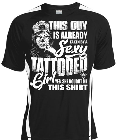 A black t-shirt with the shopify logo