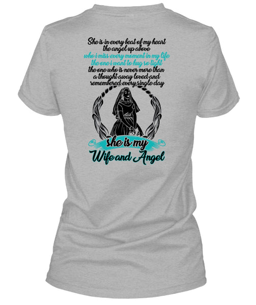 She Is My Wife And Angel T Shirt, I Love Wife T Shirt