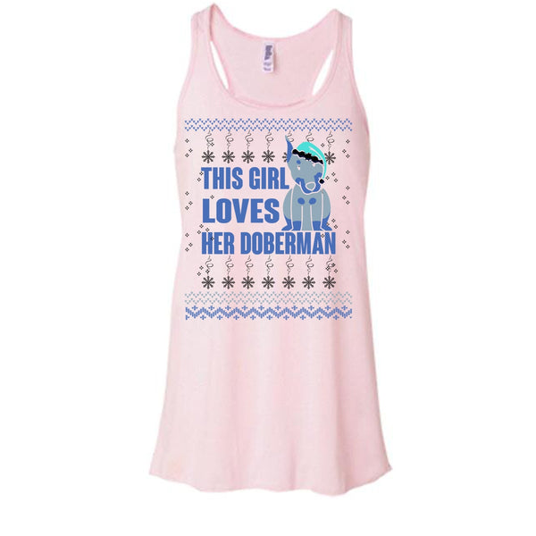 This Girls Loves Her Doberman T Shirt, Coolest Doberman Lover Tank Top