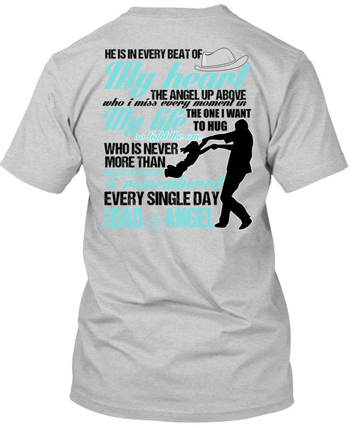 He Is My Dad And Angel T Shirt, I Love Dad T Shirt