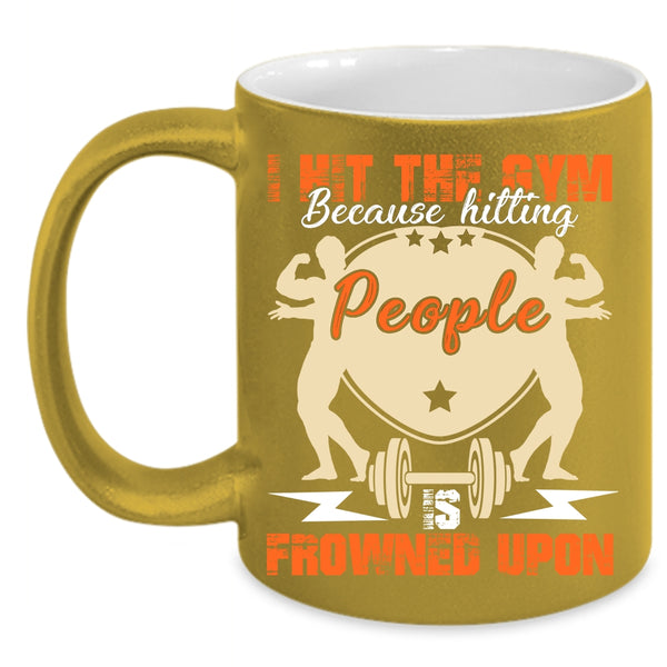 I Hit The Gym Coffee Mug, Cool Gift For Gymnast Coffee Cup