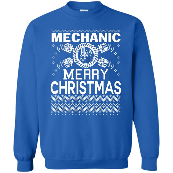 Coolest Mechanic T Shirt, Merry Christmas Gift Sweatshirt