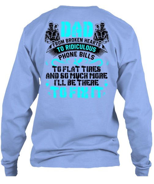 Dad From Broken Heart T Shirt, I Love Dad T Shirt