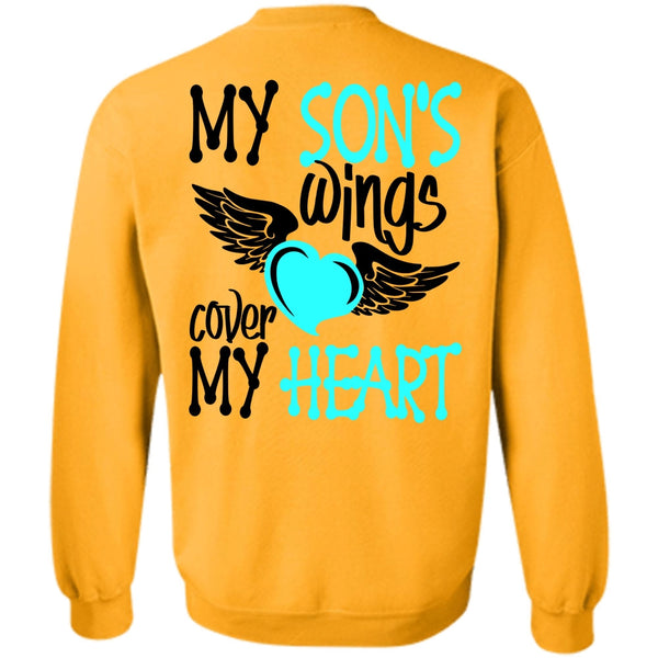 I Love Son T Shirt, My Son's Wings Cover My Heart Sweatshirt