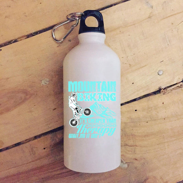 Mountain Biking 20 oz Stainless Steel Bottle,It's Cheaper Than Therapy Outdoor Sports Water Bottle