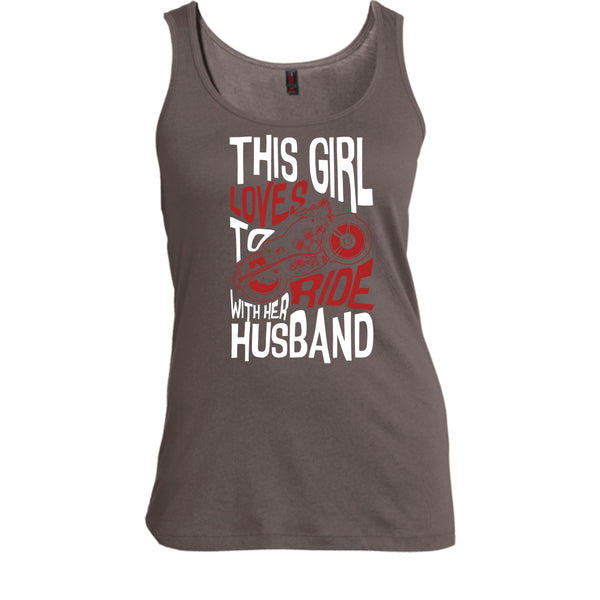 This Girl Loves To Ride With Her Husaband T Shirt, Rider T Shirt, Cool T Shirt