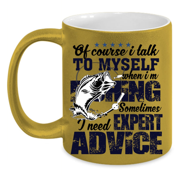 Cool Gift For Fisher Coffee Mug, I'm Fishing Accent Mug