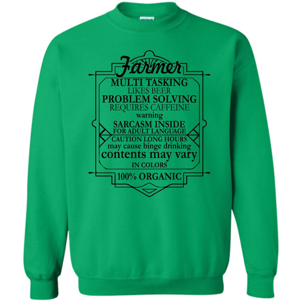 Coolest Farmer T Shirt, Farmer Multi Tasking Sweatshirt