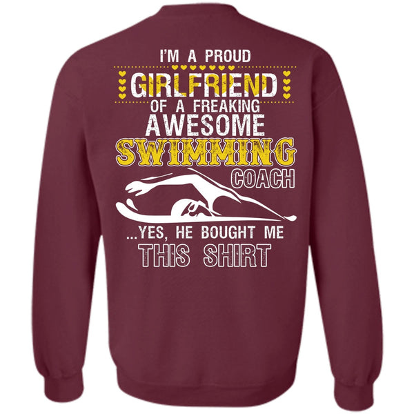 Awesome Swimming Coach T Shirt, I Love Swimming Sweatshirt