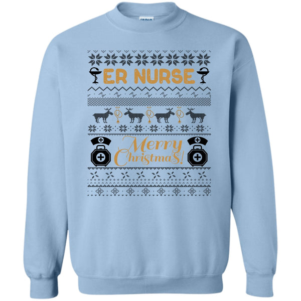Gift For Merry Christmas T Shirt, Er Nurse Sweatshirt