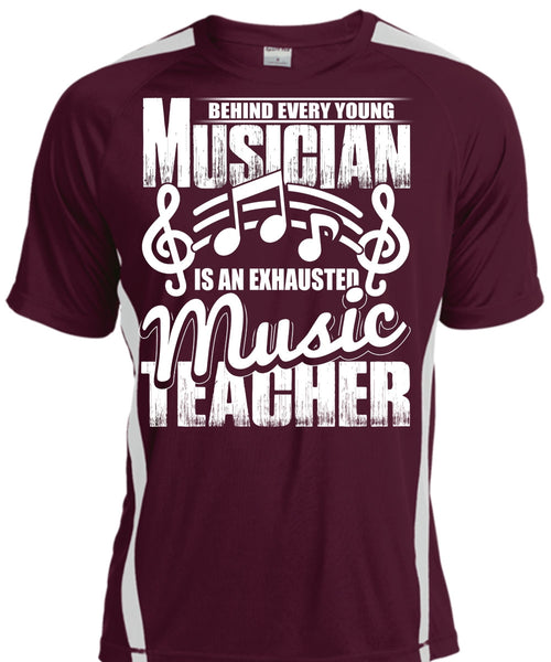 Behind Every Young Musician T Shirt, Music Teacher T Shirt, Cool Shirt