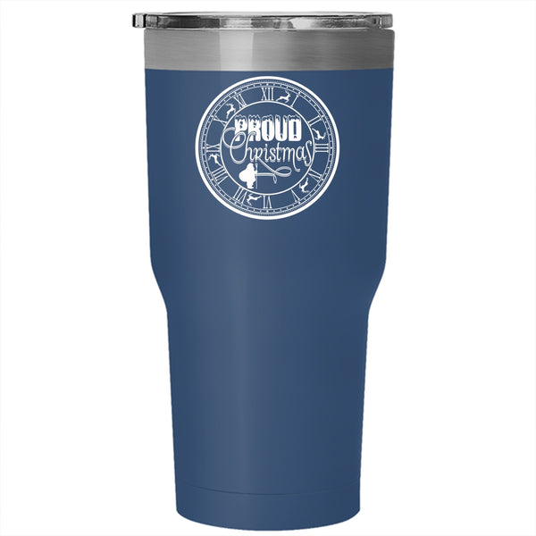 Proud Christmas Tumbler 30 oz Stainless Steel, Cute Christmas Gift For Friends Travel Mug