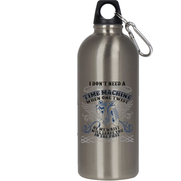 I Don't Need A Time Machine 20 oz Stainless Steel Bottle,Awesome Motorcycles Outdoor Sports Water Bottle