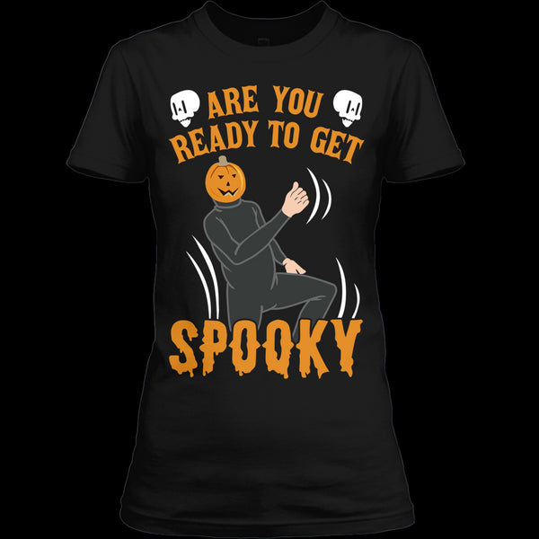 A black t-shirt with the shopify logo