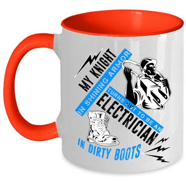 Cute Electrician Coffee Mug, To Be An Electrician Accent Mug