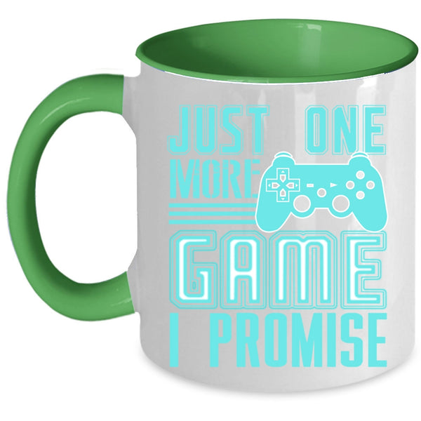 Cute Gift For Gamers Coffee Mug, Just One More Game I Promise Accent Mug